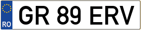 Trailer License Plate